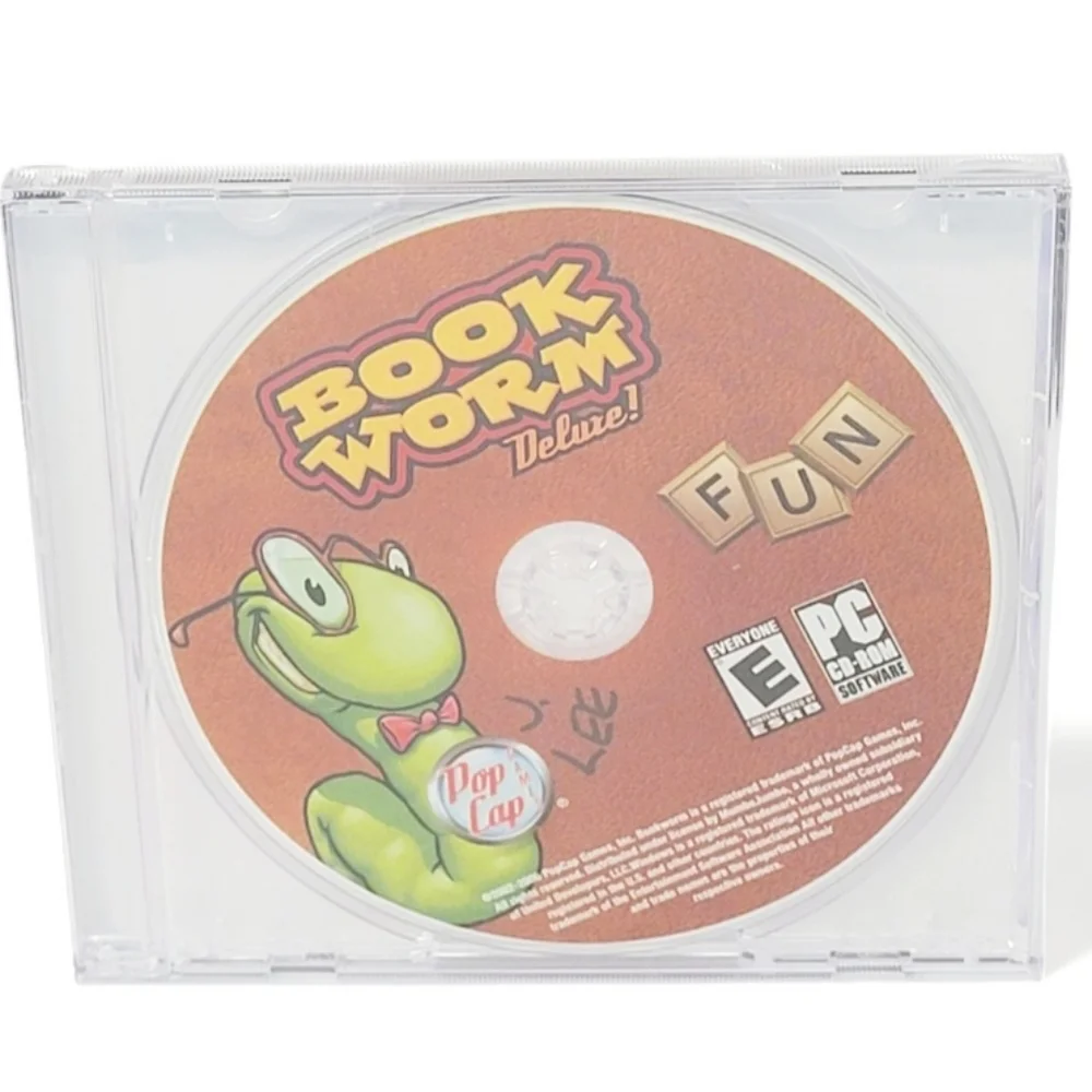 BOOKWORM DELUXE (PC CD-ROM, 2007) PopCap Mumbo Jumbo (Disc Only In Slim Case). T